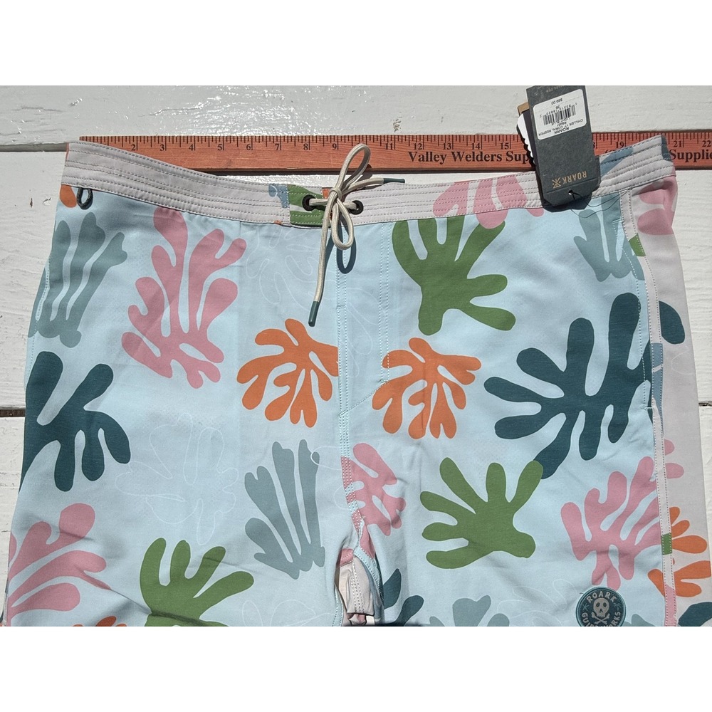 ROARK Chiller 17" Light Blue Board Shorts Swim Trunks - Men's Size 38‎ - NWT - Picture 7 of 7